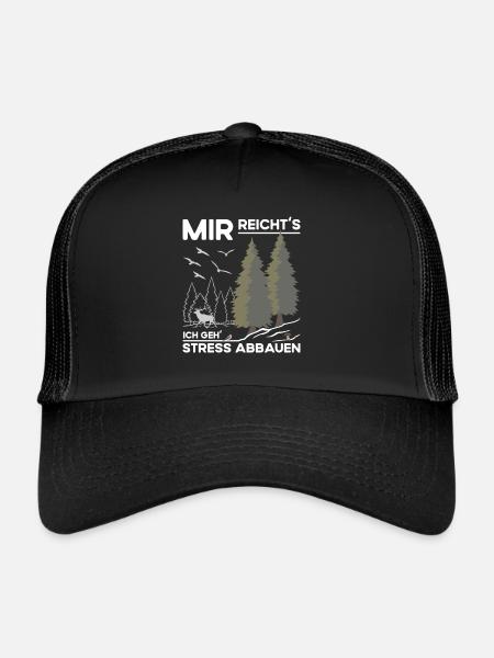 Stress Abbauen - Trucker Cap - Schwarz/Schwarz