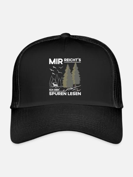 Spuren Lesen - Trucker Cap - Schwarz/Schwarz