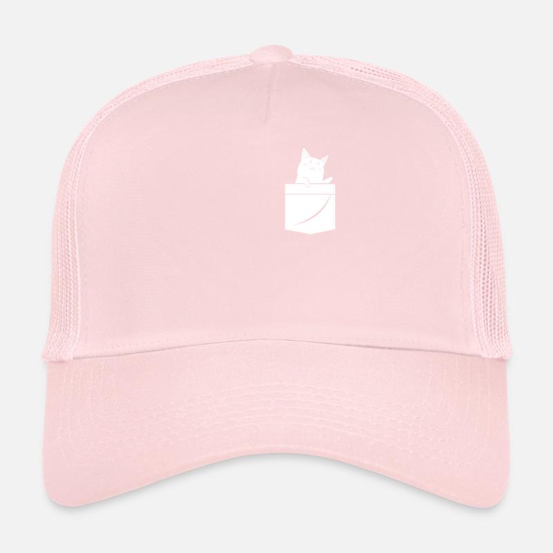 Cat Breast Pocket Trucker Cap