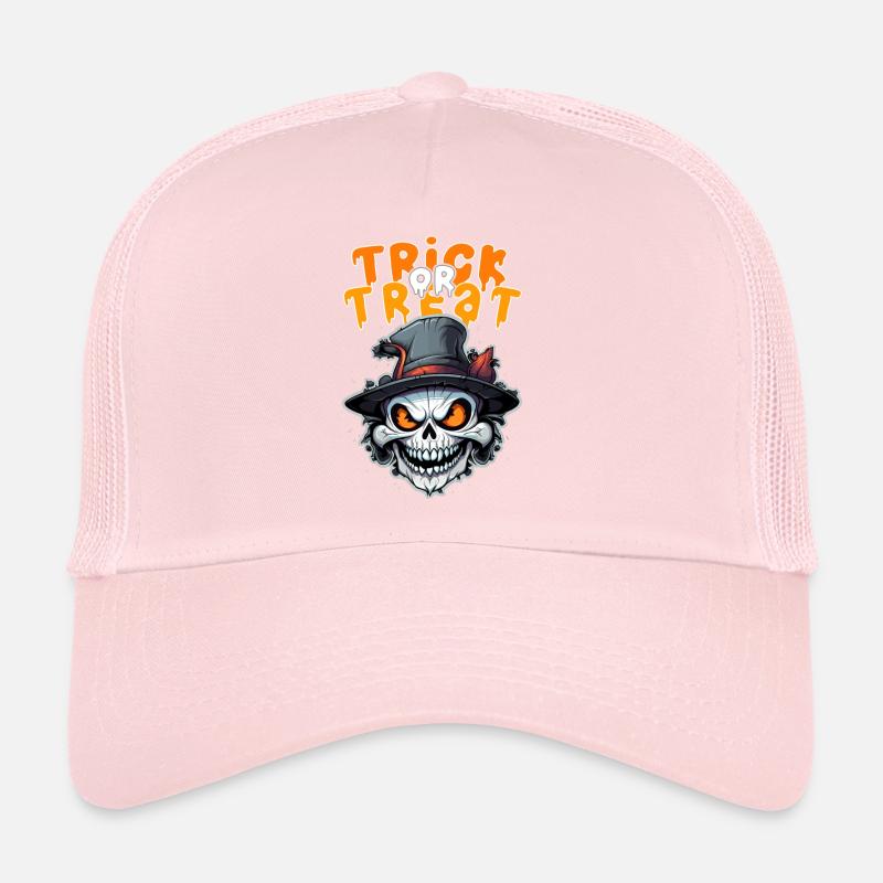 Halloween Design Squelette effrayant Casquette trucker 