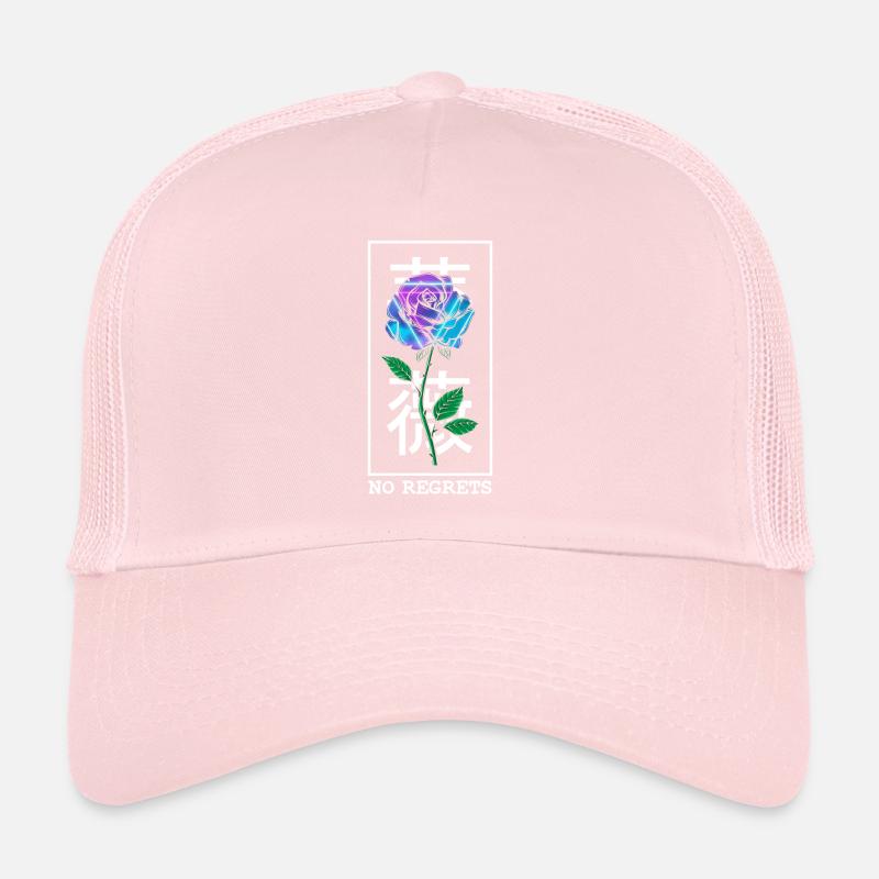 No Regrets Rose Trucker Cap
