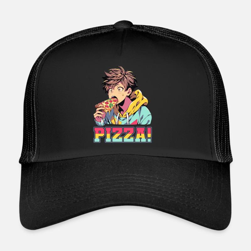 Pizza Lover Junge Mädchen Anime Manga Pizza Trucker Cap