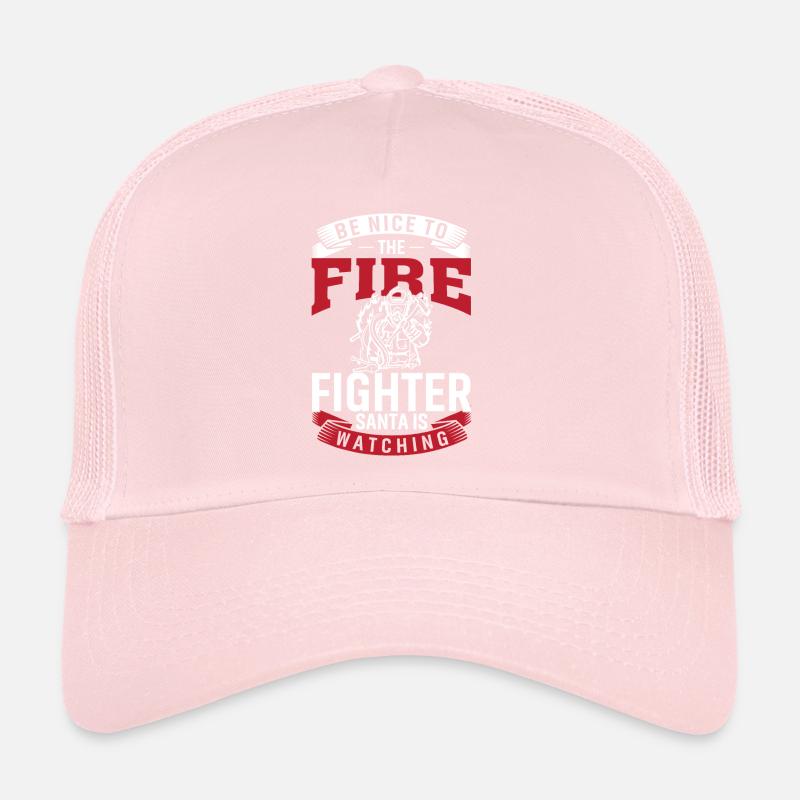 Be nice to the firefighter Trucker Cap