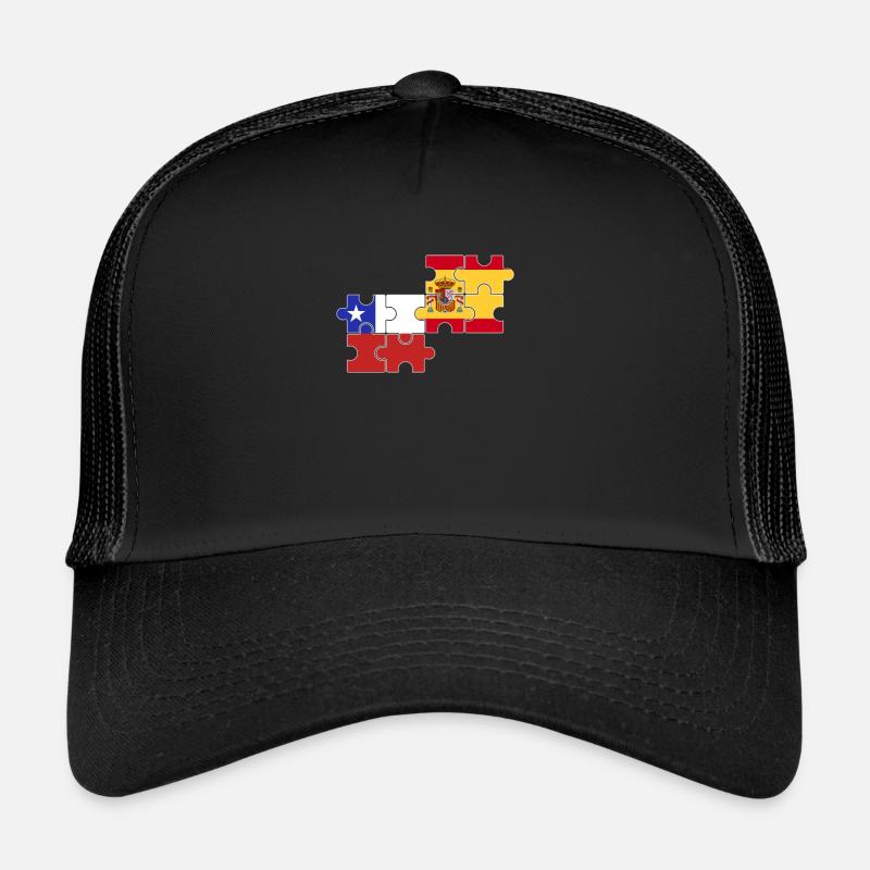 Chili Espagne Drapeau Espagnol Chilien Casquette trucker 