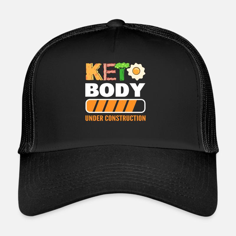 Keto Body Under Construction Keto Diät Ketogenic Trucker Cap