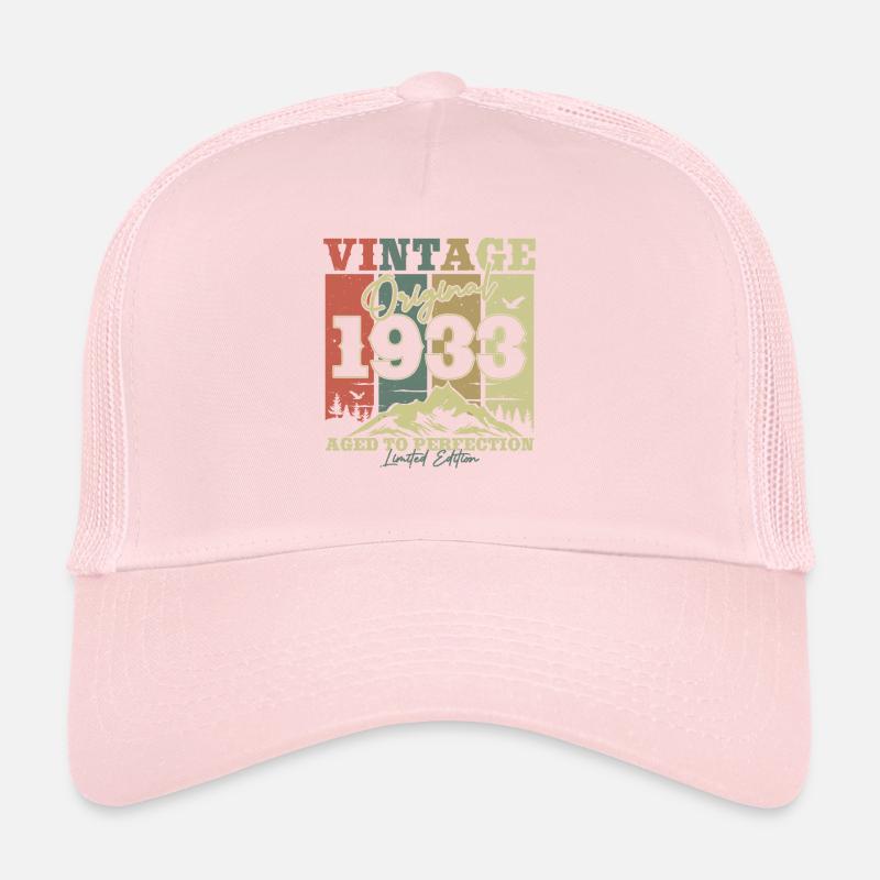 Année d’anniversaire du millésime original 1933 Casquette trucker 