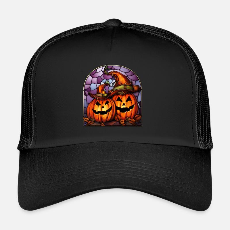 Vitrail d’Halloween Casquette trucker 