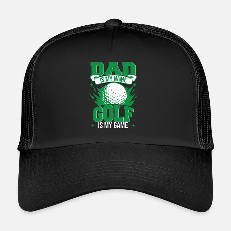 Papa est mon nom Le golf est mon jeu Casquette trucker 