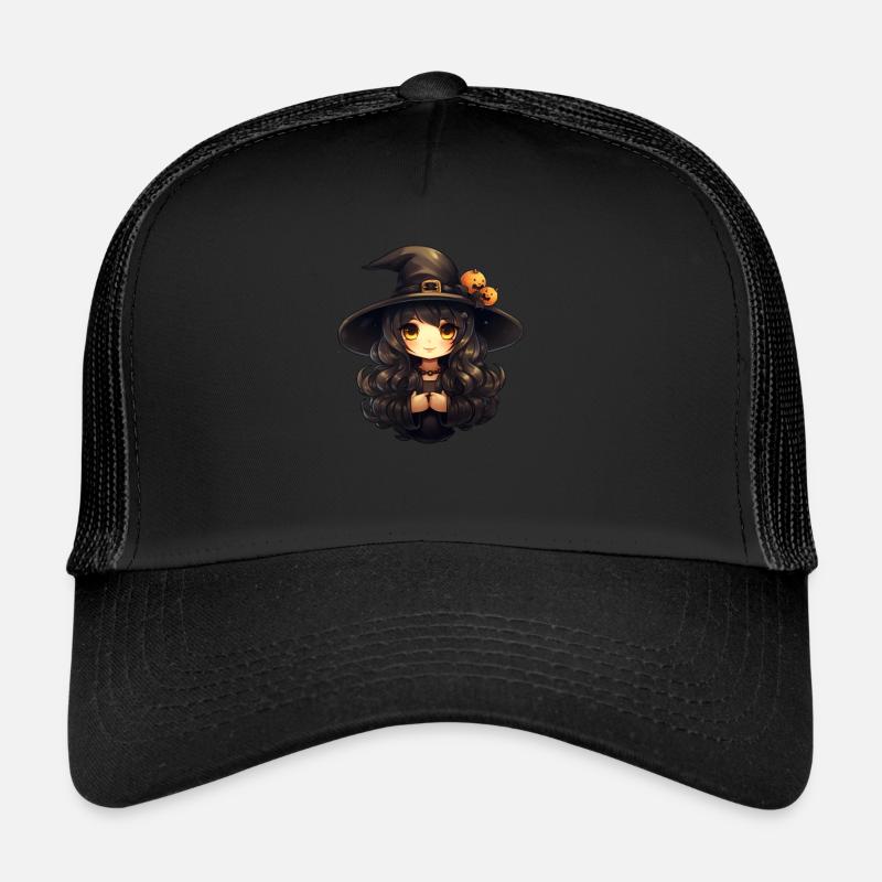 Sorcière Kawaii Halloween Casquette trucker 