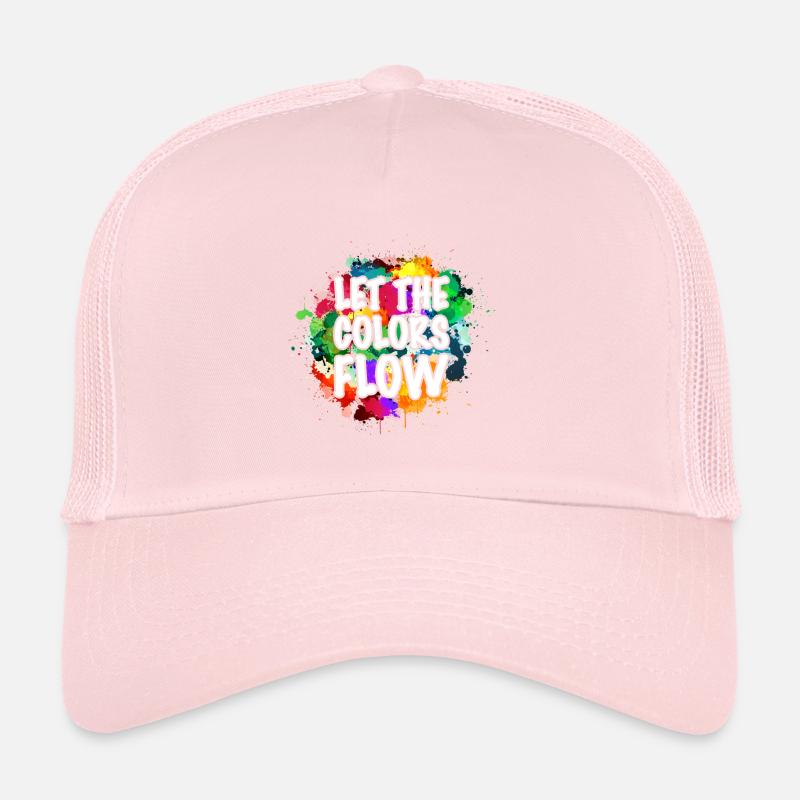 Maler Leinwand Flüssigkeit Malerei Kunst Farbe Trucker Cap