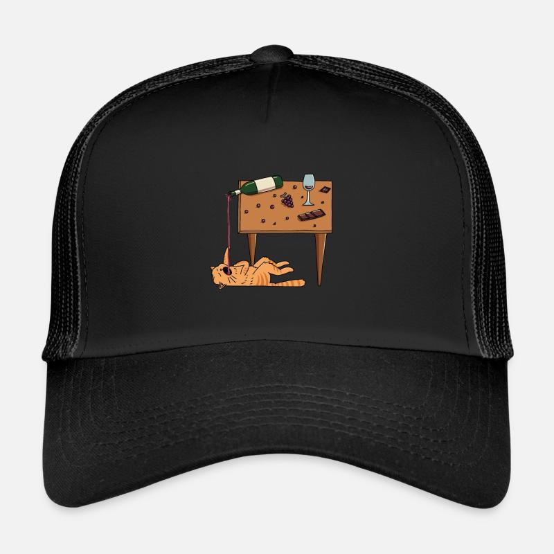 Red Wine Lover Wine Drinker Wine Tester Wine Casquette trucker 