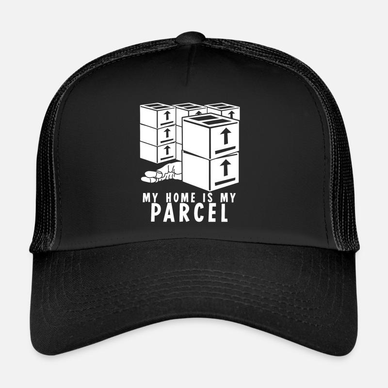 Parcel delivery parcel parcel carrier - Trucker Cap - black/black