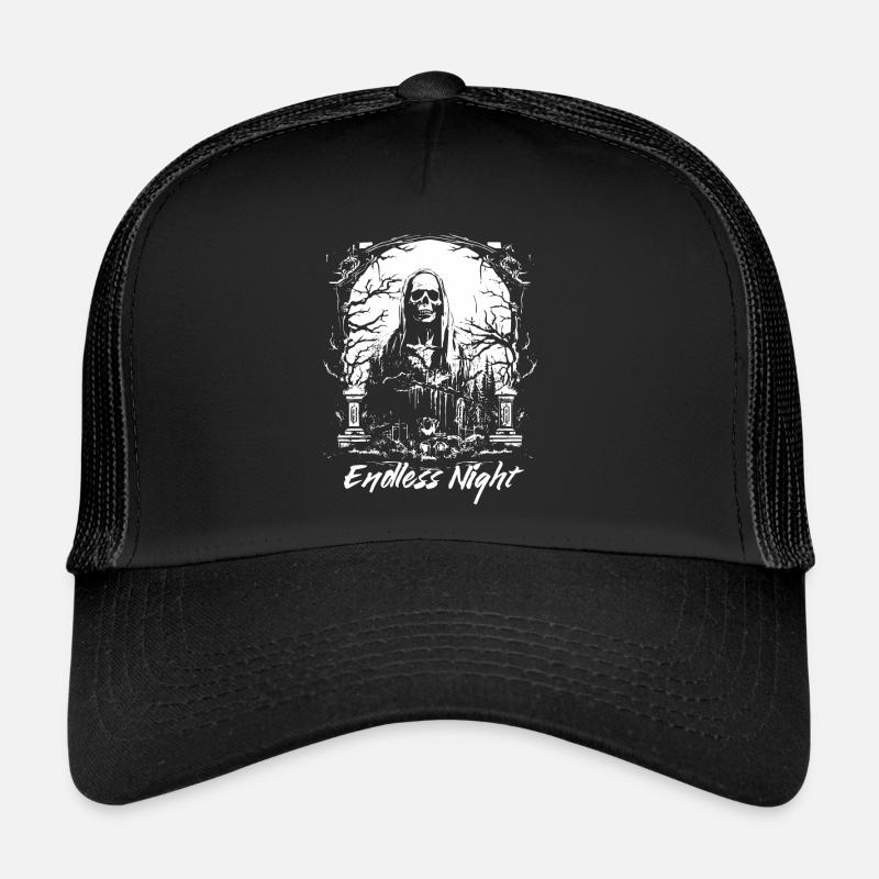 Endlose Nacht Sensenmann Trucker Cap