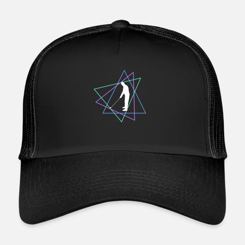 Golf - Trucker Cap - Schwarz/Schwarz
