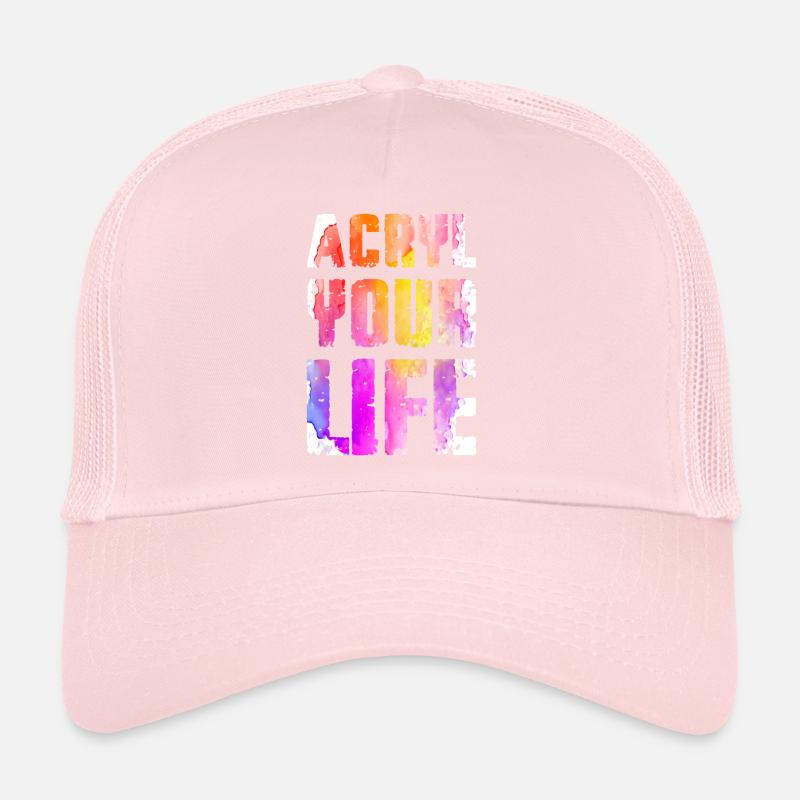 Painter Canvas Liquid Painting Art Paint Trucker Cap