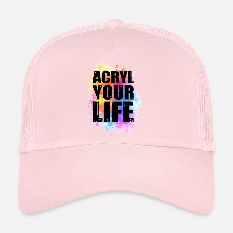Painter Canvas Liquid Painting Art Paint Trucker Cap