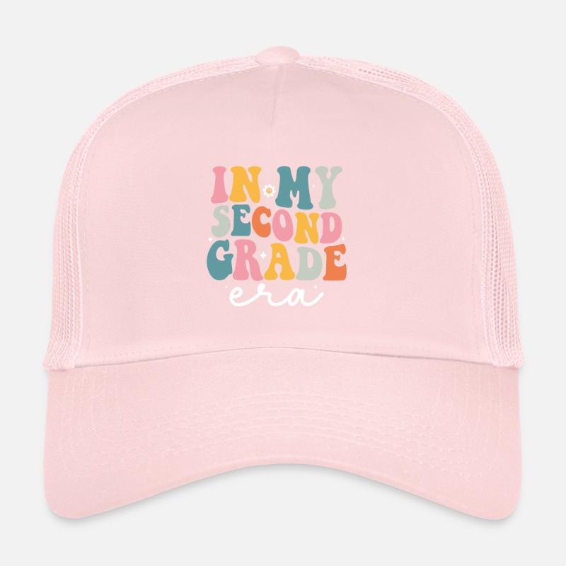 Second Grade Rainbow Girls Boys Teacher Team 2nd Trucker Cap