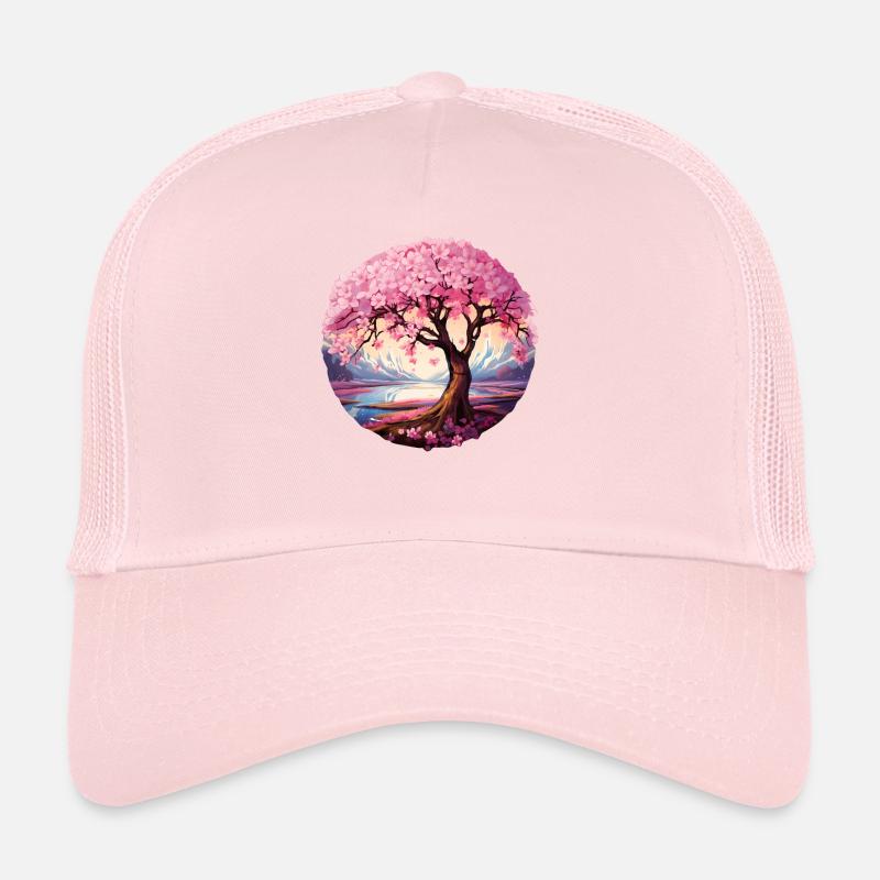 Cerisier en fleurs Casquette trucker 