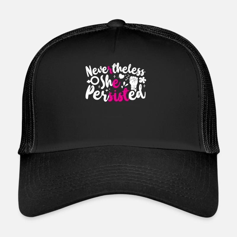 Féministe néanmoins elle Casquette trucker 