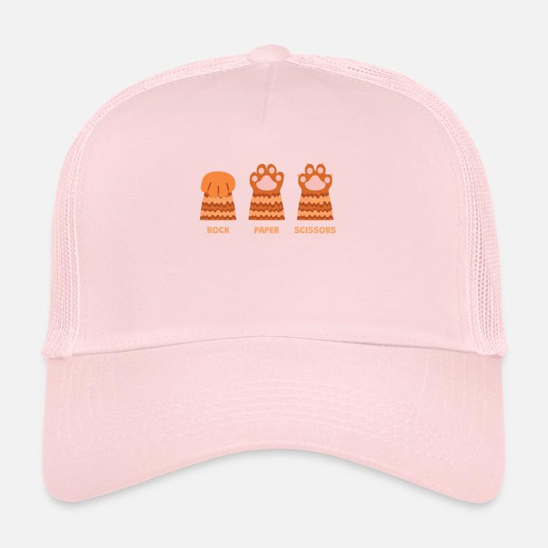Rock Paper Scissors Cat Kitten Trucker Cap