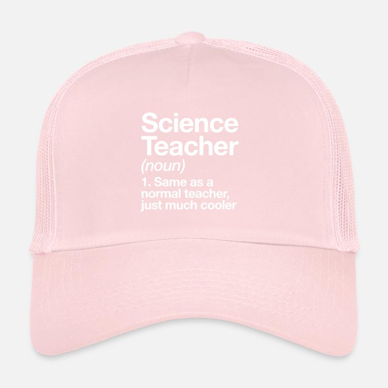 Définition du professeur de sciences Drôle de retour à l’école Casquette trucker 