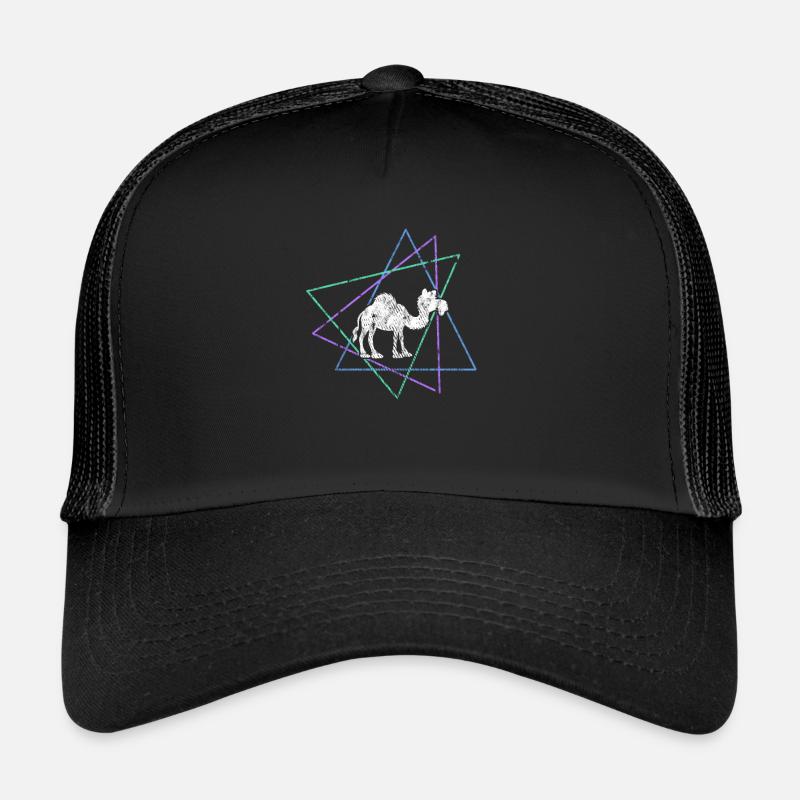Dromadaire - Casquette trucker  - noir/noir