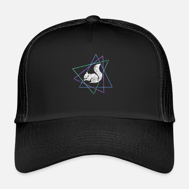 Eichhörnchen - Trucker Cap - Schwarz/Schwarz