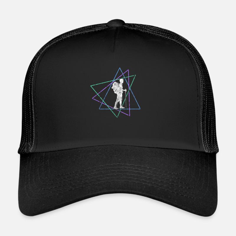 Wandern - Trucker Cap - Schwarz/Schwarz