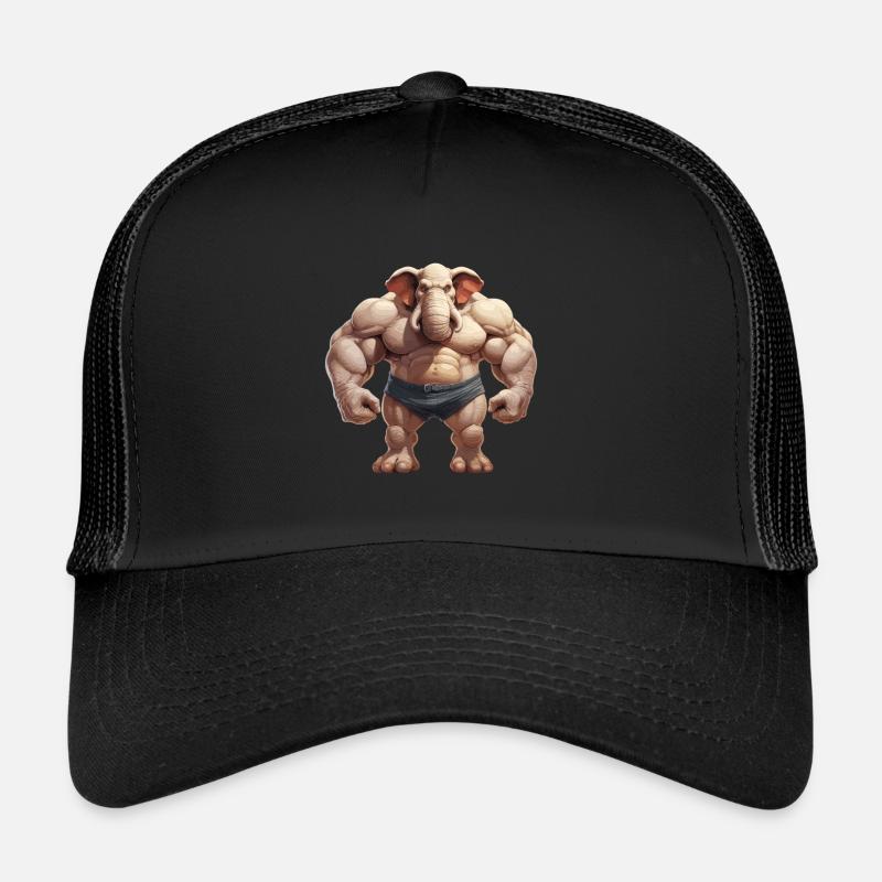 Bodybuilder Eléphant Casquette trucker 