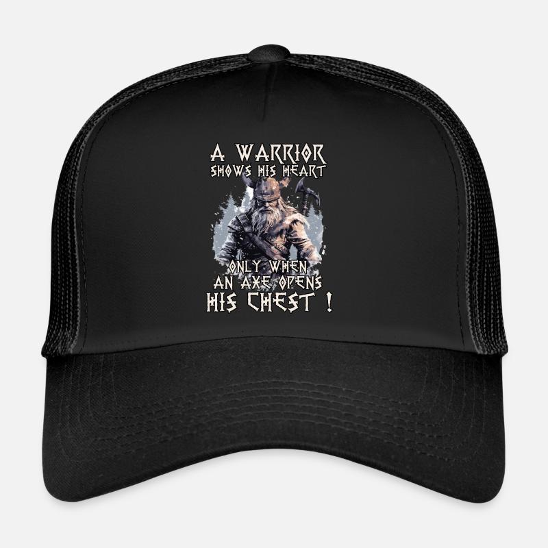 Le symbole de force du guerrier viking de Wolf Odin Casquette trucker 