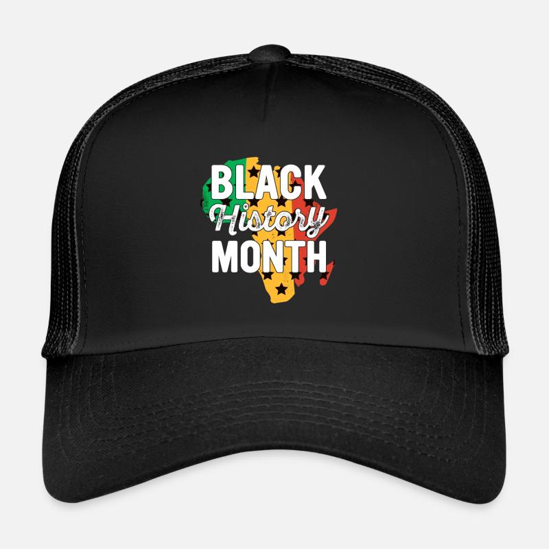 Black History Month Black History - Trucker Cap - Schwarz/Schwarz