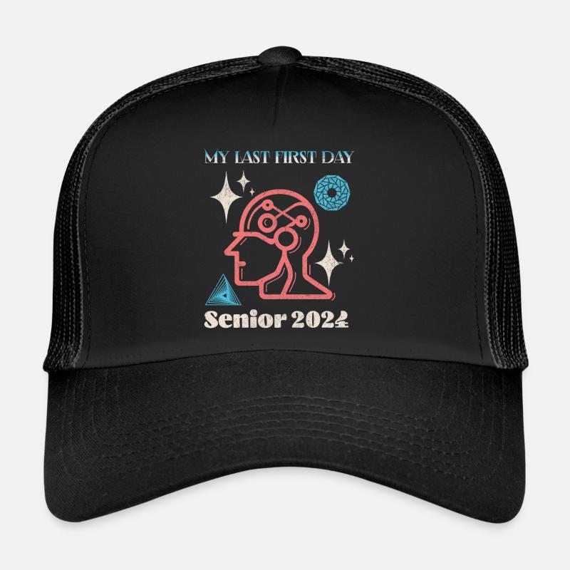 Mein letzter erster Tag - Trucker Cap - Schwarz/Schwarz