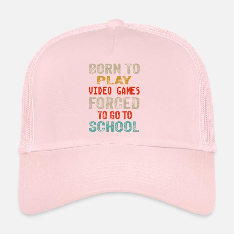Born To Play Video Games Trucker Cap