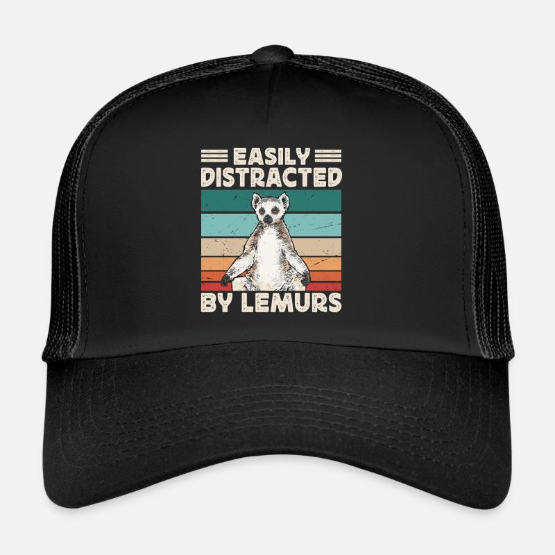 Lémurien à queue annelée Casquette trucker 