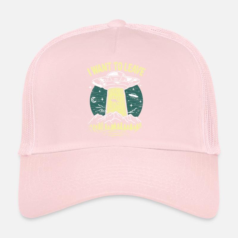 Ufo Geschenk Alien Abduction Trucker Cap
