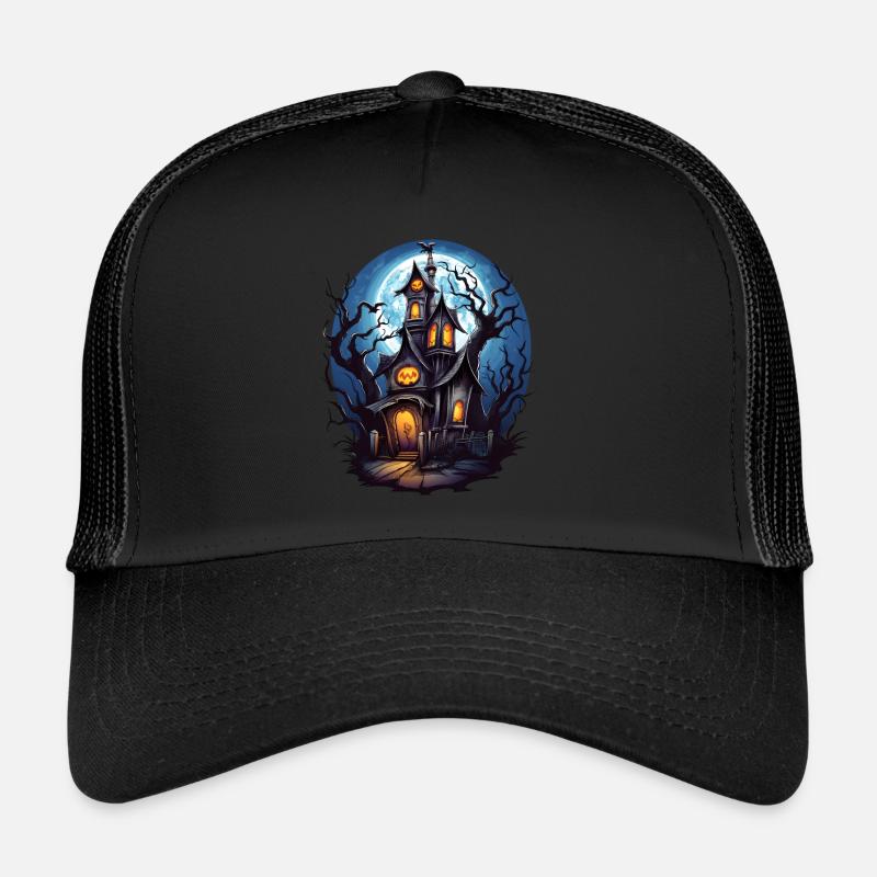 Halloween Spukhaus Trucker Cap