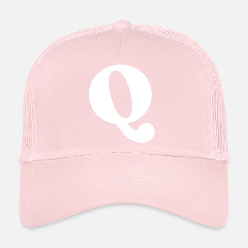 Lettre q Casquette trucker 