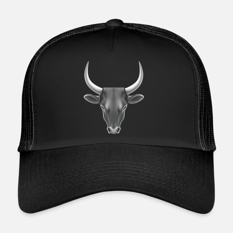 STILISIERTER STIER MIT GROSSEN HÖRNERN Trucker Cap
