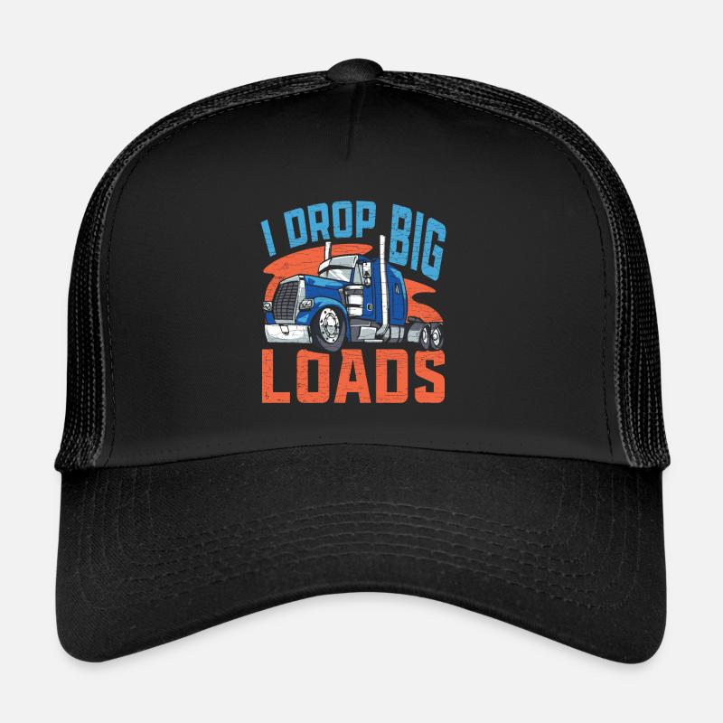 LKW Lastwagenfahrer Trucker - Trucker Cap - Schwarz/Schwarz