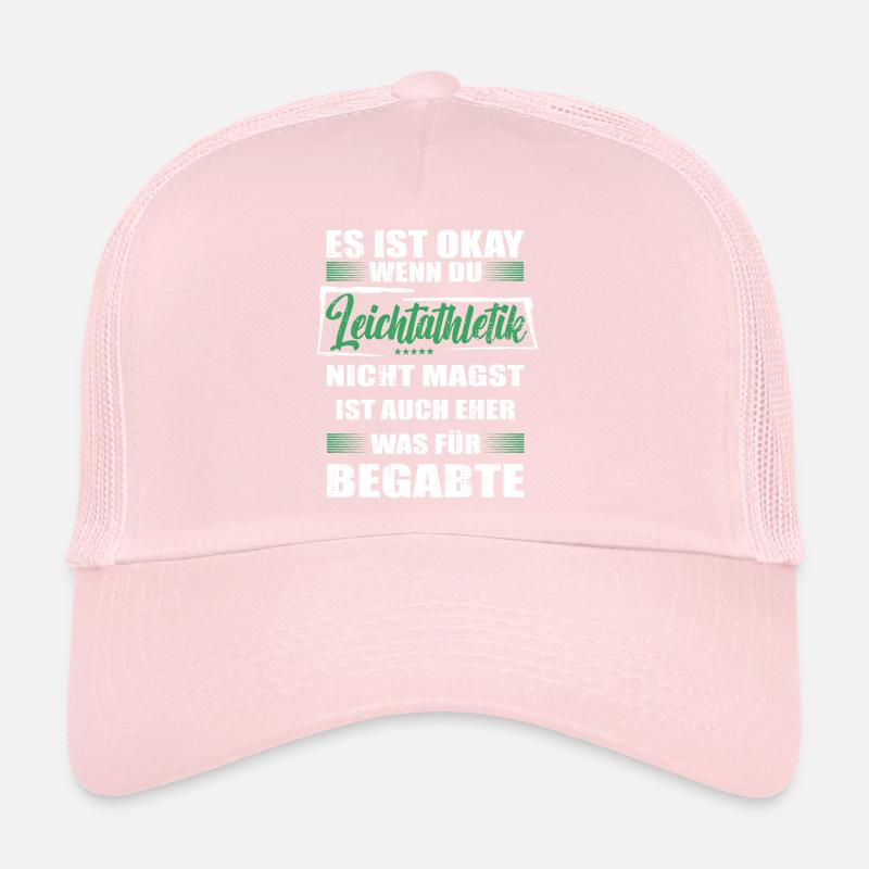 Spruch leichtathletik Mann & Frau & Kinder Trucker Cap