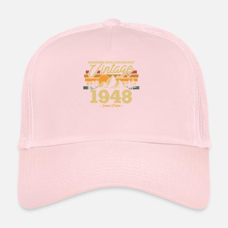 Millésime 1948 Cadeau - 75/76 ans Casquette trucker 