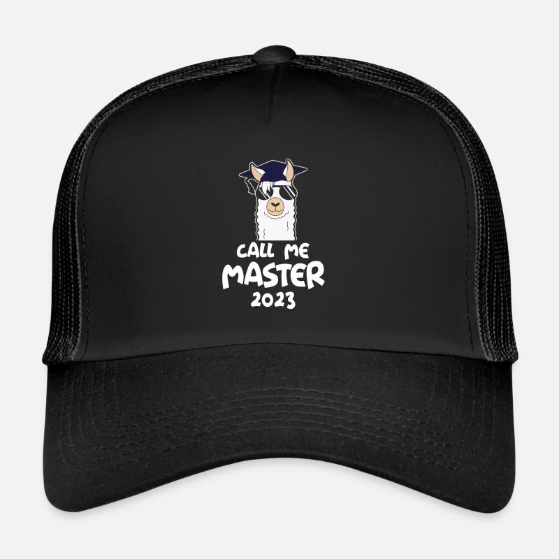 Call me Master 2023 - Trucker Cap - Schwarz/Schwarz