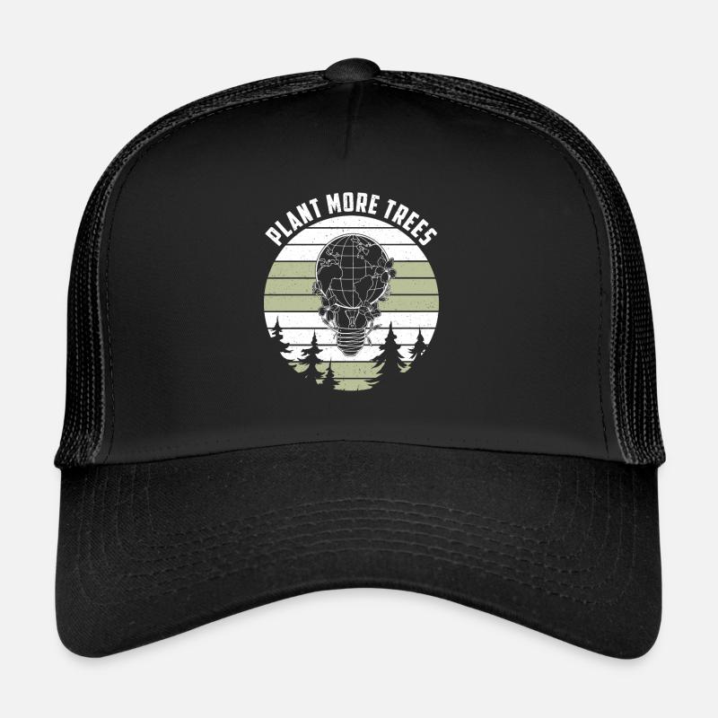 Plant more trees Umweltschutz Globus Erdkugel Trucker Cap