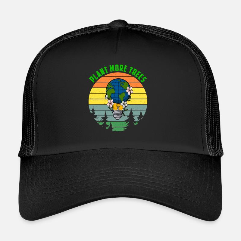 Plant more trees Umweltschutz Globus Erdkugel Trucker Cap