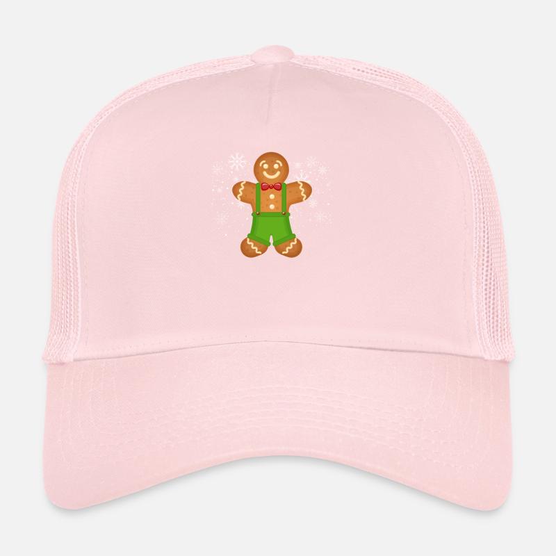Gingerbread Man Baking Funny Christmas Cookies Trucker Cap