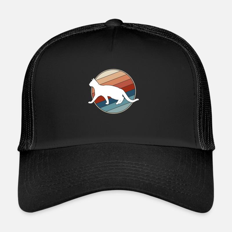 Chat Rétro Casquette trucker 