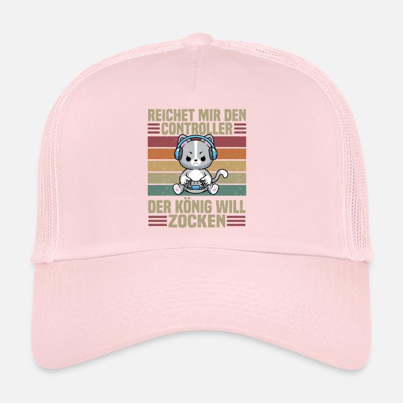 Reichet mir den Controller der König will zocken Casquette trucker 