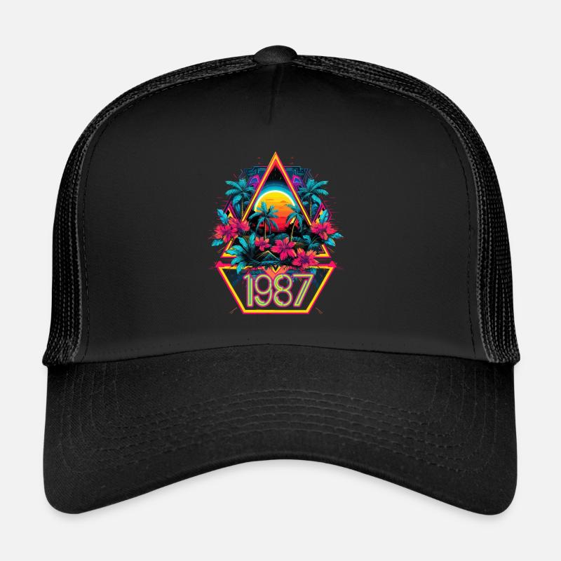Millésime 1987 - Rétro - Anniversaire - 80s - 80's Casquette trucker 