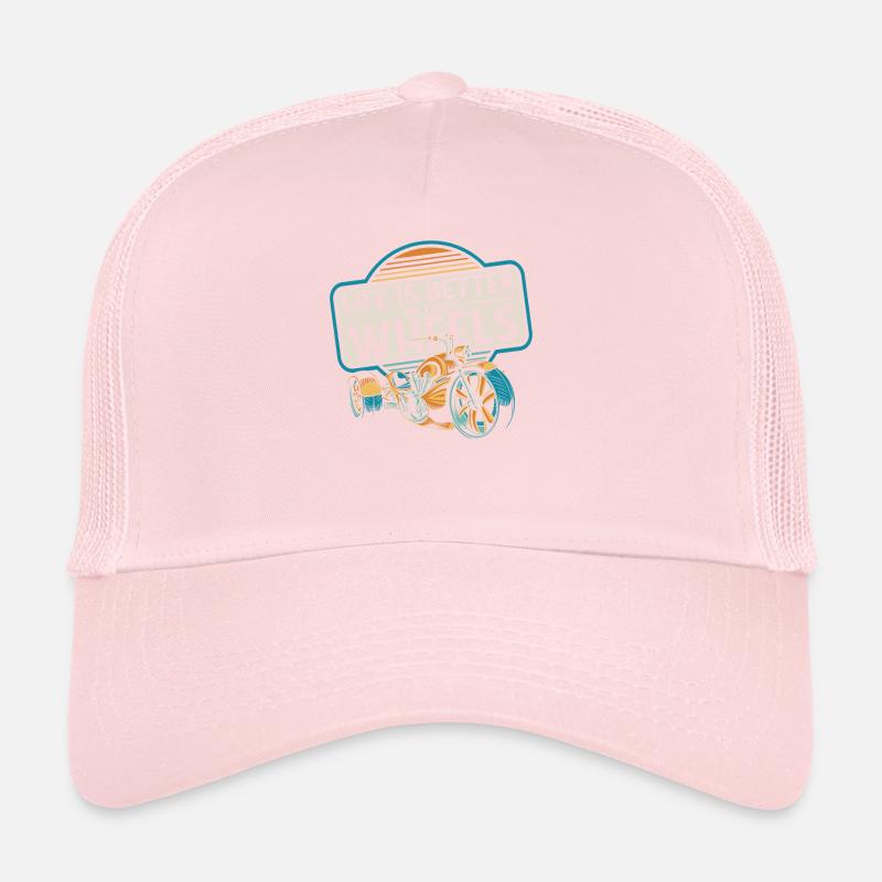 Life Is Better On Three Wheels Threewheeler Trucker Cap