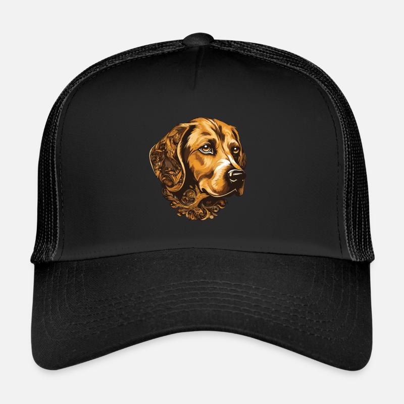 Portrait de chien Beagle Casquette trucker 